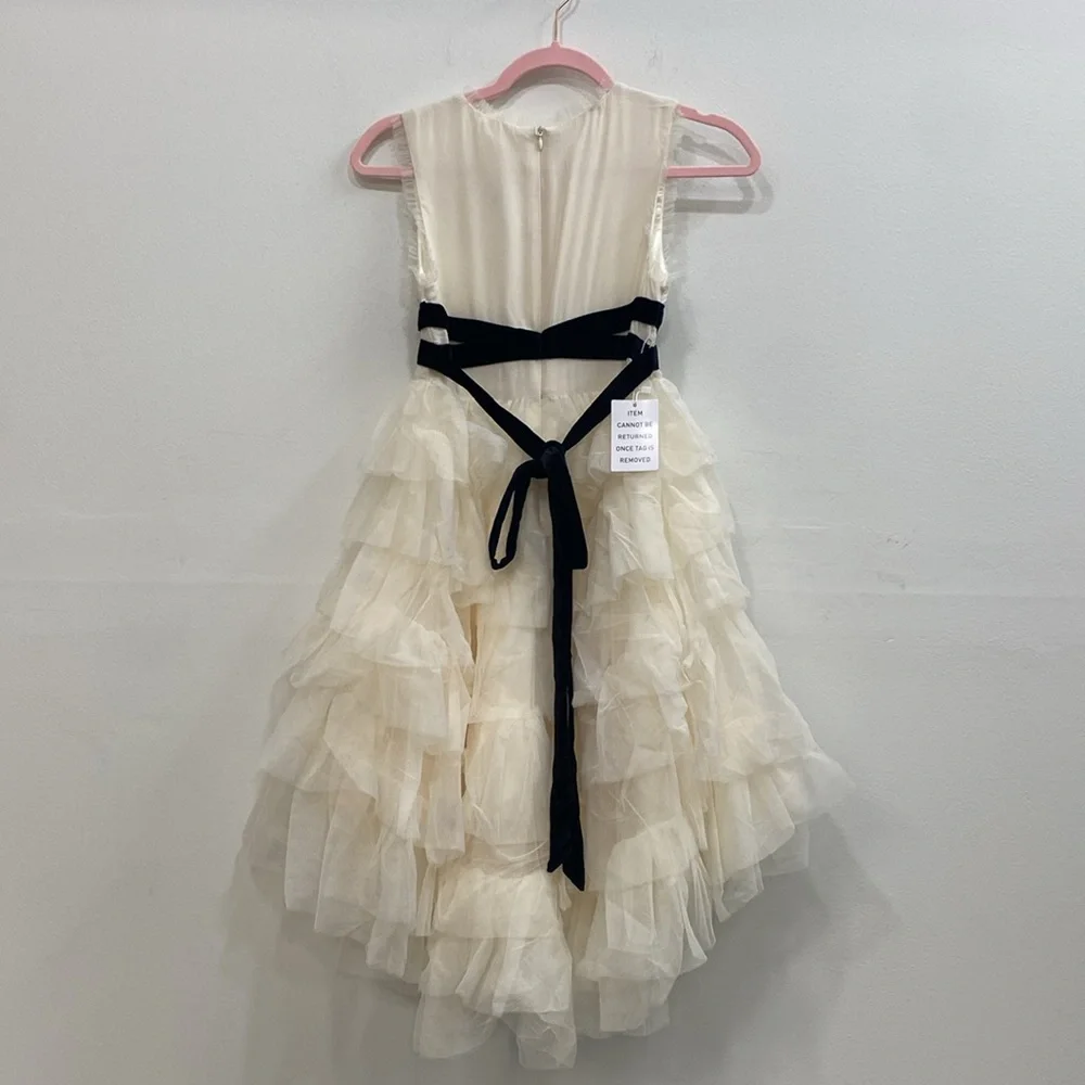 Joyfolie Tulle Girls Dress Cream Bridesmaid Wedding‎ Special Occasion Holiday